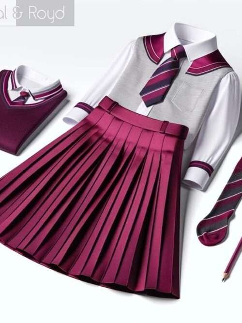 Bulk Customized Girls School Uniform