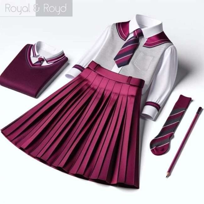 Bulk Customized Girls School Uniform